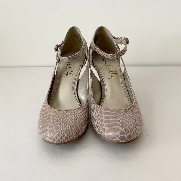 Sam & Libby - Patent Leather Croc Print Heels - Picture 2 of 4